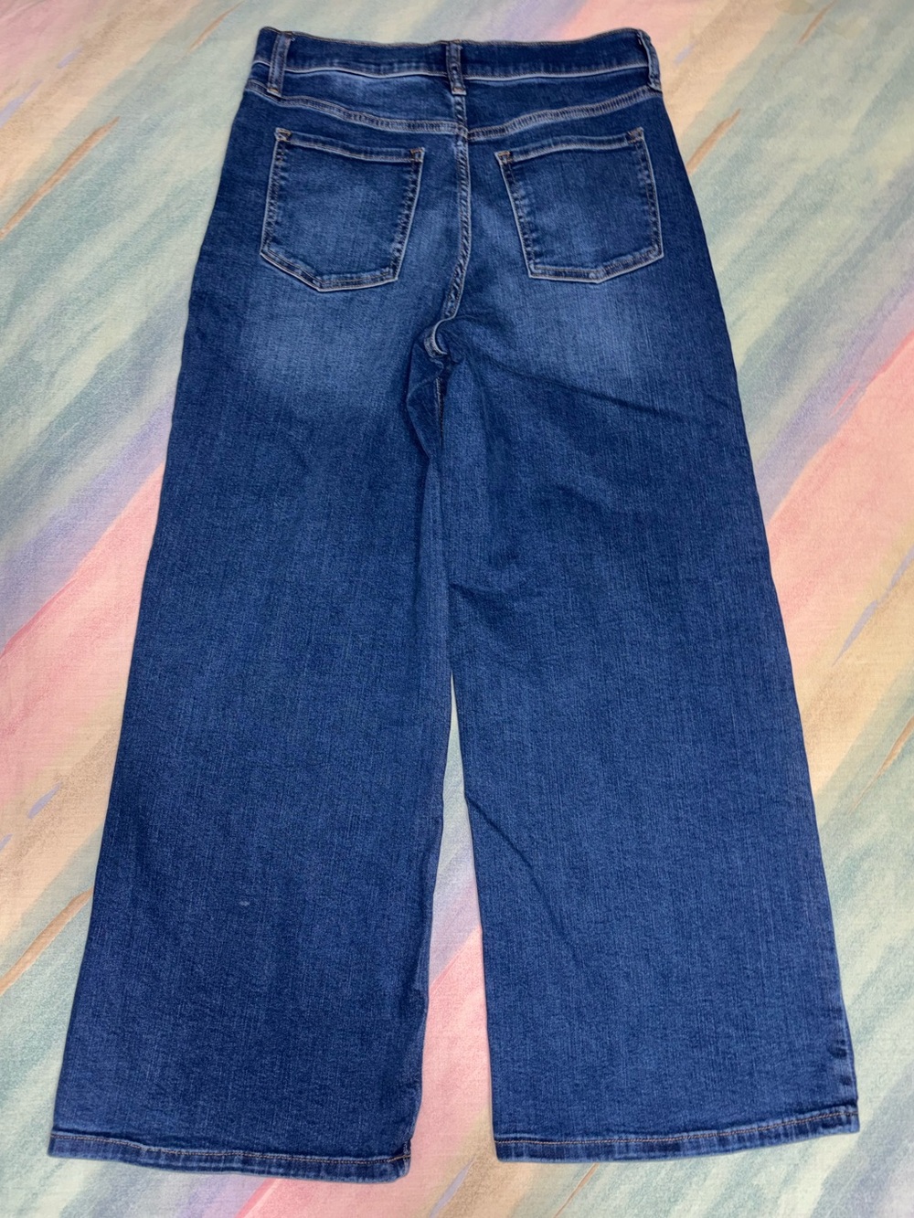 Banana Republic Women's High-Rise Wide-Leg Jeans size 8 / 29 blue wash - Picture 3 of 9